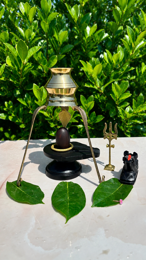 Swayambhu Narmadeshwar Shivling Full Set || Included All items || Size 2 Inch