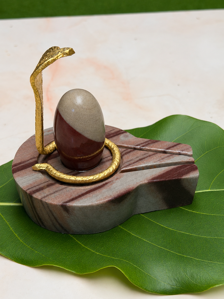 Buy Shiv Shakti Narmadeshwar Shivling With Plate Narmadeshwar Jaladhari